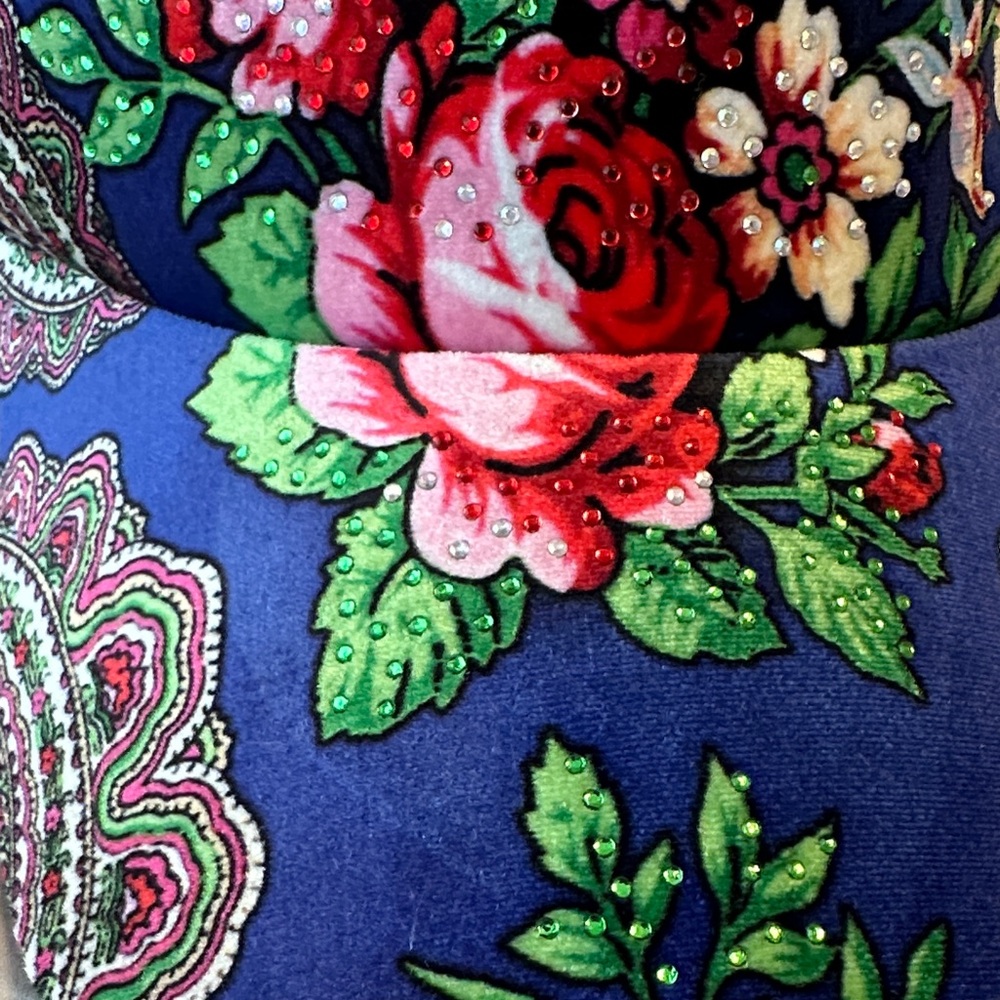 Blue Floral Baseball Cap - Picture 7 of 7